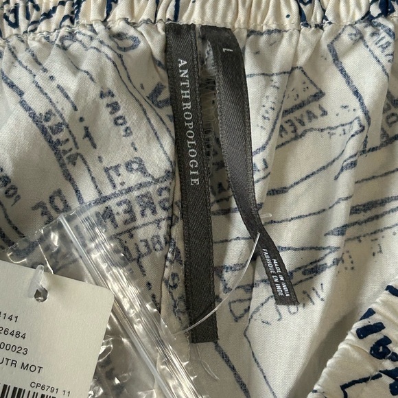 Anthropologie boxer style pajama shorts Large NWT - Picture 4 of 5